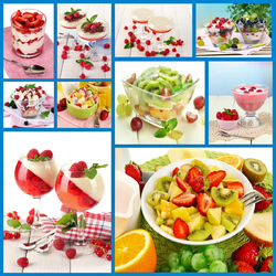 Jigsaw puzzle: Fruit desserts