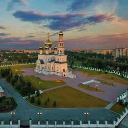 Jigsaw puzzle: Transfiguration Cathedral in Abakan
