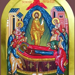 Jigsaw puzzle: Dormition of the Most Holy Lady of our Theotokos and Ever-Virgin Mary