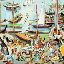 Jigsaw puzzle: In the port