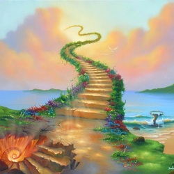 Jigsaw puzzle: stairway to Heaven