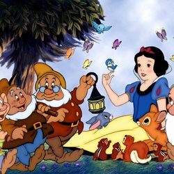 Jigsaw puzzle: Friends of Snow White