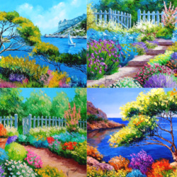 Jigsaw puzzle: Collage of paintings