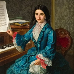 Jigsaw puzzle: Girl at the piano