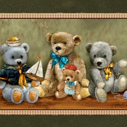 Jigsaw puzzle: Collage with bears