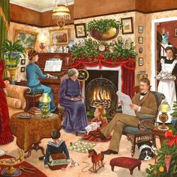 Jigsaw puzzle: Family Christmas