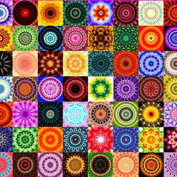 Jigsaw puzzle: Mandala collage