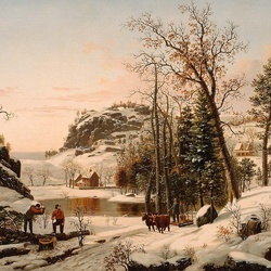 Jigsaw puzzle: Winter in New England