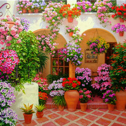 Jigsaw puzzle: Flowers of Andalusia