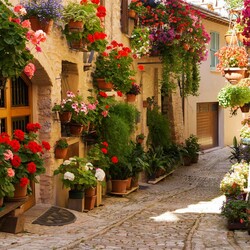 Jigsaw puzzle: Flower streets of Spello