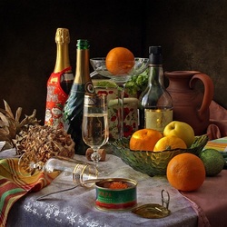 Jigsaw puzzle: Still life with seafood