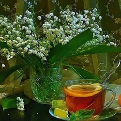 Jigsaw puzzle: Lily of the valley tea