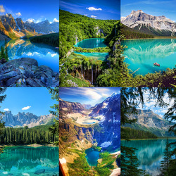 Jigsaw puzzle: Mountain lakes