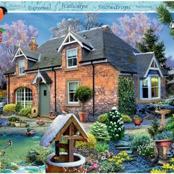 Jigsaw puzzle: Winter cottage