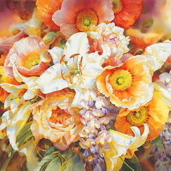 Jigsaw puzzle: Spring in a bouquet