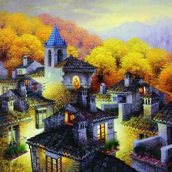 Jigsaw puzzle: Autumn valley