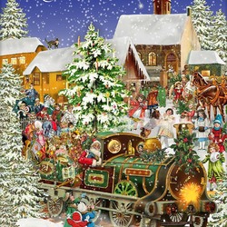 Jigsaw puzzle: Christmas train