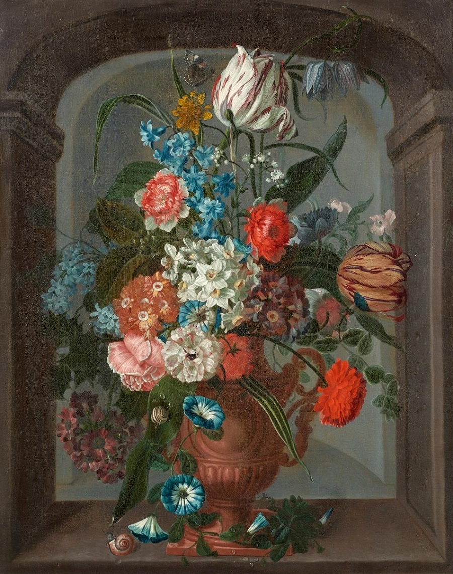 Jigsaw puzzle «Bouquet in a niche» solve jigsaw puzzles online PuzzleIt