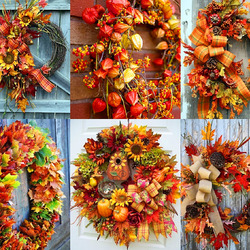 Jigsaw puzzle: Autumn wreaths