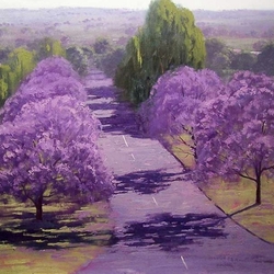 Jigsaw puzzle: Through the lilac paradise