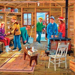 Jigsaw puzzle: After the rink