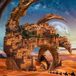Jigsaw puzzle: City in the desert