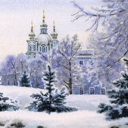 Jigsaw puzzle: Smolny Cathedral