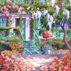 Jigsaw puzzle: Monet's garden