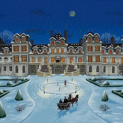 Jigsaw puzzle: Winter in Fontainebleau