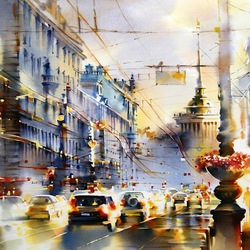Jigsaw puzzle: Lights of St. Petersburg