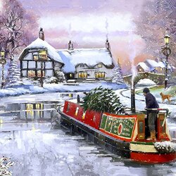Jigsaw puzzle: Christmas tree delivery