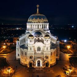 Jigsaw puzzle: Naval Cathedral in Kronstadt