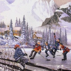 Jigsaw puzzle: Young hockey players