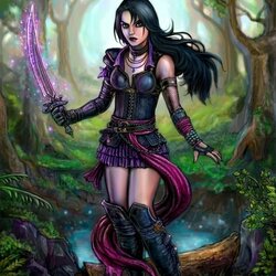 Jigsaw puzzle: Mina Raven - Blade of the Night