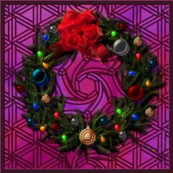 Jigsaw puzzle: Festive wreath