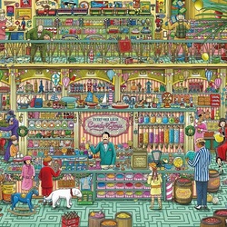 Jigsaw puzzle: Sweets and toys shop