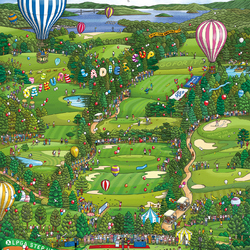 Jigsaw puzzle: Golf tournament