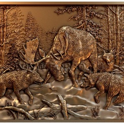 Jigsaw puzzle: Wood carving