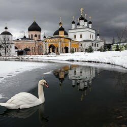 Jigsaw puzzle:  David's Hermitage in winter