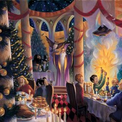 Jigsaw puzzle: Christmas at the Great Hall of Hogwarts