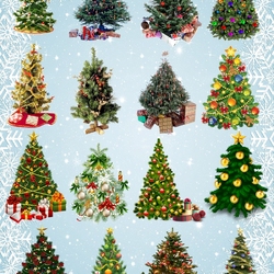 Jigsaw puzzle: Christmas trees