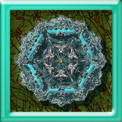 Jigsaw puzzle: Turquoise ornament