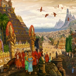 Jigsaw puzzle: Oriana merchants arrive in Atlantis