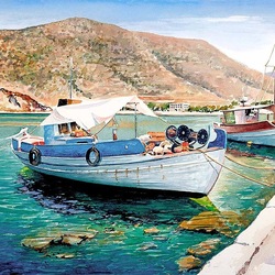 Jigsaw puzzle: Boats. Naxos