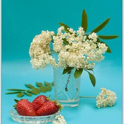 Jigsaw puzzle: Still life with strawberries