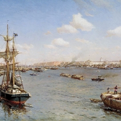 Jigsaw puzzle: View of the Neva