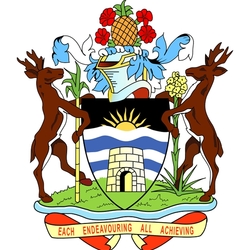 Jigsaw puzzle: Coat of arms of Antigua and Barbuda