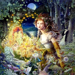 Jigsaw puzzle: Wildwood Dancing / Dancing in the magic forest