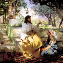 Jigsaw puzzle: Christ at Martha and Mary