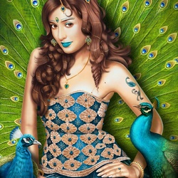 Jigsaw puzzle: The peacock dancer